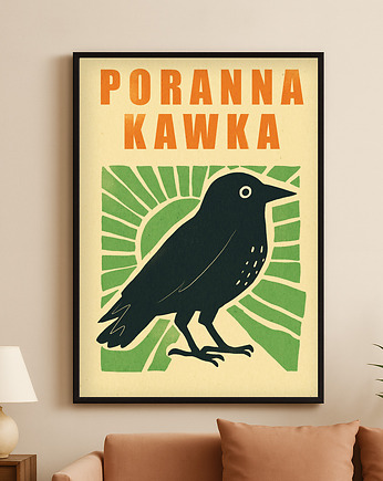 Plakat  Poranna kawka, MUKI design