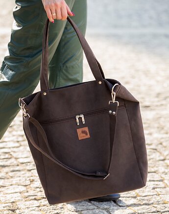 Torba "TOTE BAG" w kolorze  Brunatnym, Karolina Audycka