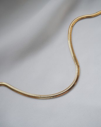 Łańcuszek srebrny pozłacany wąż khloe, NW STORE