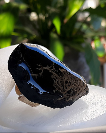 Ogromny pierścionek z mchem, Figa handmade accessories
