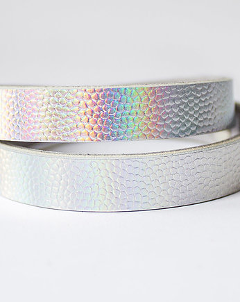 Skórzana bransoletka Opalizująca BASIC (16 cm), DUET tworczy