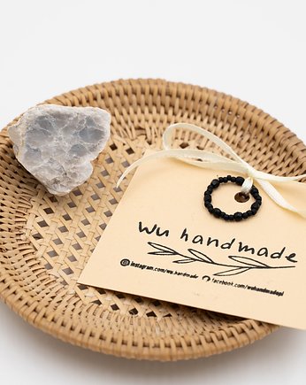 Pierścionek elastyczny Koraliki, wu handmade