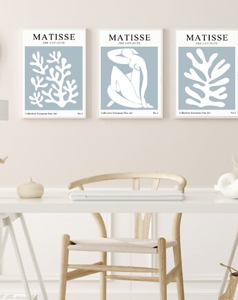 ZESTAW PLAKATÓW  Matisse cout out plakaty, black dot studio