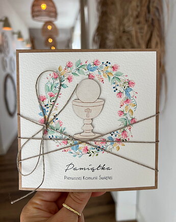 Kartka komunijna - pamiątka komunijna, sorte