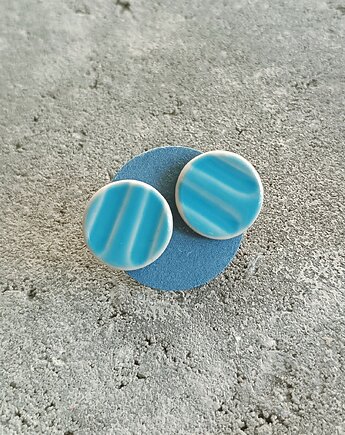 Kolczyki ceramiczne Pruszków, biżuteria z talerzy