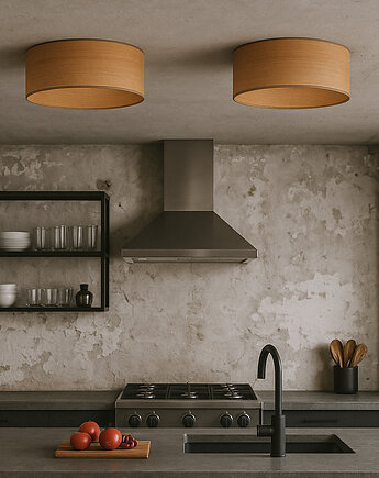 Skandynawski plafon sufitowy do kuchni DUBAJ ECO z abażurem 50 cm, LYSNE