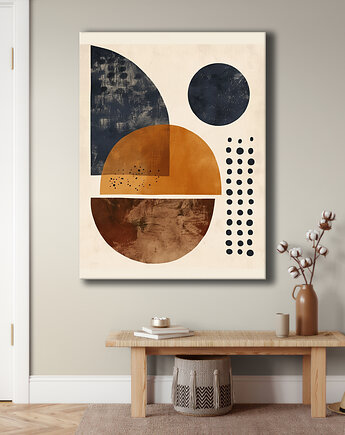 Geometria natury - Obraz na płótnie - Druk Blejtrama, Minimalizm, Loft #63, Black Sapphire Art