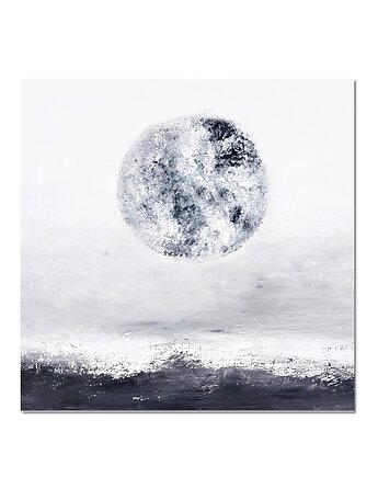 La Luna, abstrakcja, abstrakcyjny obraz ręcznie malowany do salonu, Galeriai