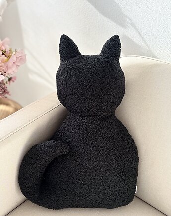 Poduszka Czarny Kot Boucle, poduszkownia