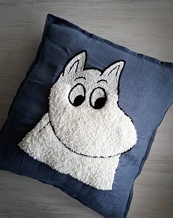 Poduszka punch needle Muminek Muminki Moomins, PUCHAKI
