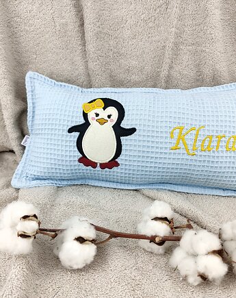 Personalizowany prezent dla dziecka - imienna poduszka z pingwinkiem, Enitka Sweet Baby Room