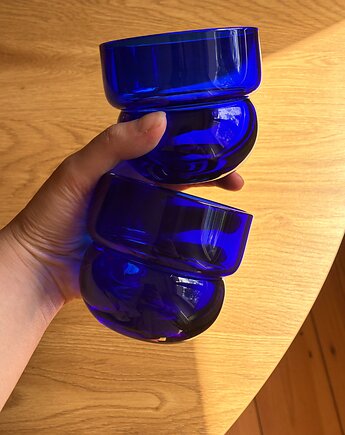 Zestaw Szklanek  RUNO - 2 SZTUKI (kobaltowe1) 220ml, FORMY PROSTE