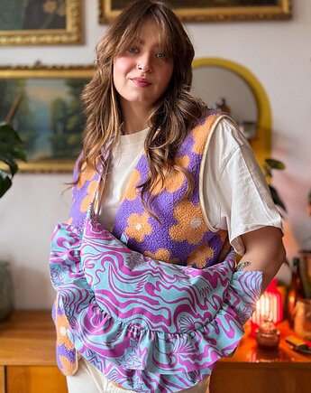 Torebka Rogalik zig-zag miętowa, to moje