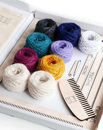 Zestaw do nauki tkania  Krosno XL  BASIC  Tkanie makatek, SPLOTKA