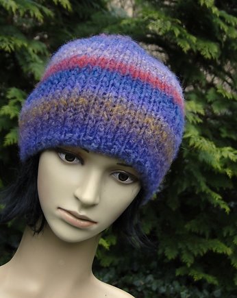 Gruby puch II / czapa, agat handmade
