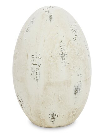 Dekoracja - beżowe jajko z ceramiki 26x17x17 cm ITNOL - III, MIA home