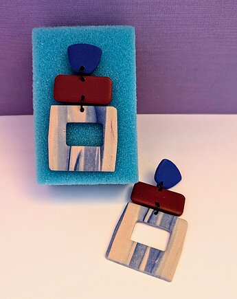 Kolczyki wiszące geometryczne, Strabirabi