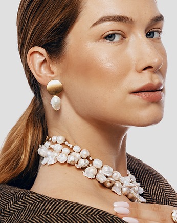 Kolczyki Baltic Baroque Pearl, Republika jewelry