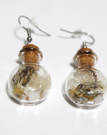 Kolczyki fiolki - dmuchawiec , pastylki, yenoo