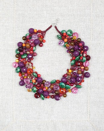 6940 Naszyjnik Wielokolorowy Kaskada Barw, kama4you