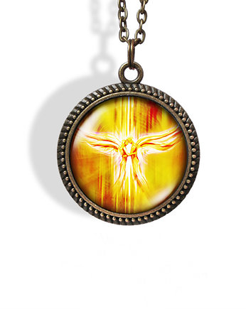 Medalion, talizman - Anioły Miłości - brąz, yenoo