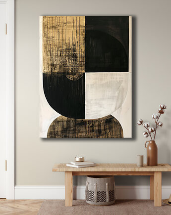Geometria natury - Obraz na płótnie - Druk Blejtrama, Minimalizm, Loft #147, Black Sapphire Art