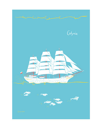 Plakat A4 Gdynia Dar Pomorza, Gliniana Kura