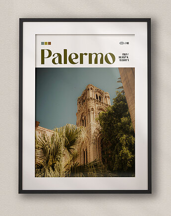 Minimalistyczny plakat Palermo Włochy, DAPIDOKA