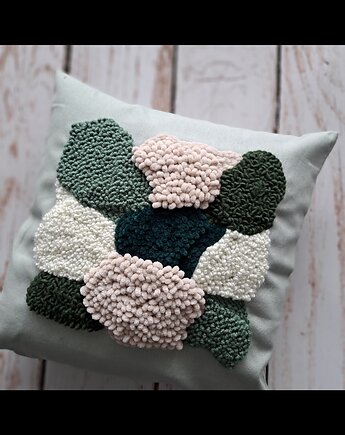 Poduszka abstrakcja punch needle, PUCHAKI