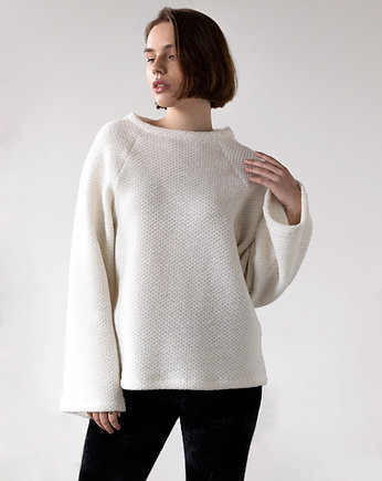 Sweter wełniany z szerokimi rękawami, fADD