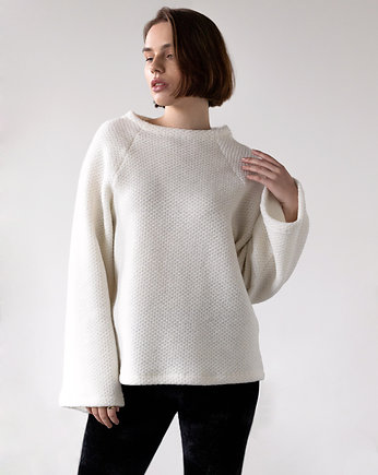 Sweter wełniany z szerokimi rękawami, f.ADD