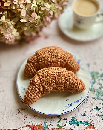 Szydełkowy rogalik - Croissant, Misio Zdzisio