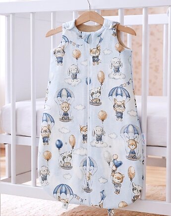 BabyU, Śpiworek Całoroczny Regulowany Ciepły Bawełna 1.5 TOG 0-18 AVIA, Sleepdo