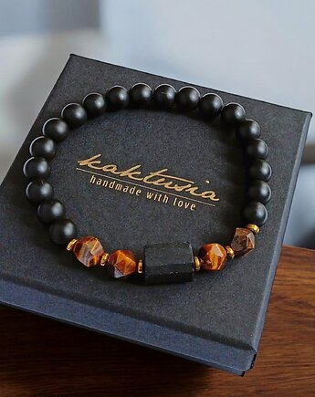 SUKCES, OCHRONA, SIŁA :: tygrysie oko, turmalin, onyks :: gold, kaktusia