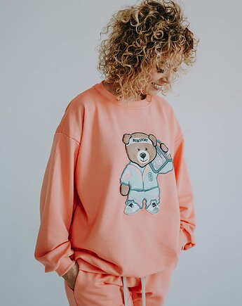 Bluza oversize Funky Teddy dla mamy i taty, BejbiStory