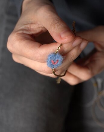 Tkana bransoletka z serduszkiem z regulowanym zapięciem, Słońcem Tkane