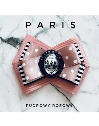 Kolekcja PARIS  z grafiką retro w stylu francuskim, Pudrowy Różowy