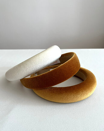 Welurowa płaska opaska do włosów Soft Touch - dostępne kolory, Volie Line