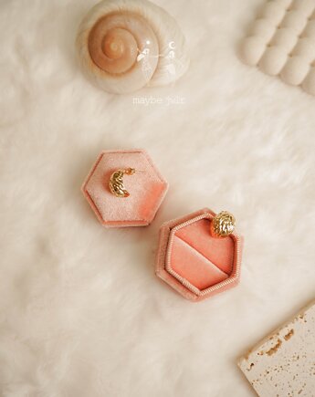 Kolczyki pozłacane Statement Hoops, Maybe Jwlr