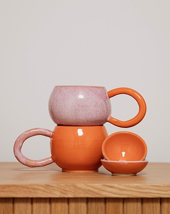 Zestaw - Kubek z uchem i miseczka, Burchart Studio