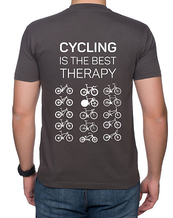 Koszulka T-SHIRT. Cycling is the best therapy, studioixi