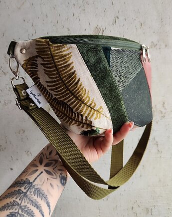 Nerka XXL unikat liść paproci, Zapętlona Nitka