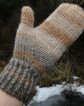 łosoś z błyskiem / rękawiczki, agat handmade