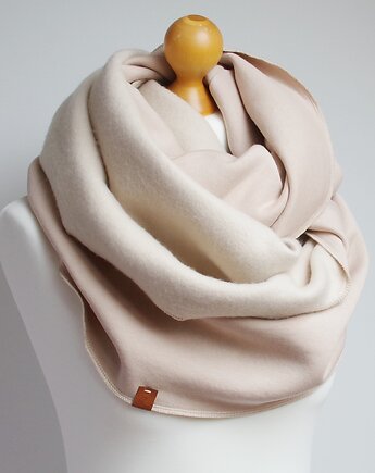 Zimowy komin damski, szalik bawełniany na zimę, duży komin oversize, Pracownia Rękodzieła Zolla