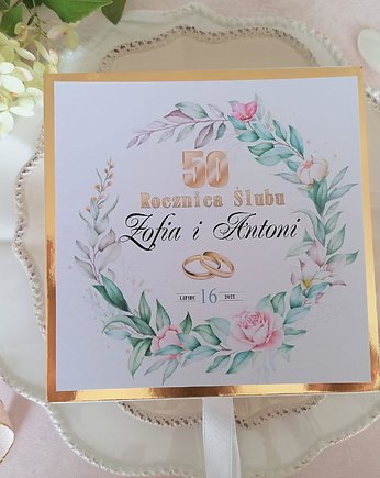 50 Rocznica Ślubu, kartka z życzeniami - 04, Prowansalska Manufaktura