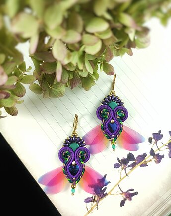 Kolczyki sutasz Stardust Purple Fantasmagoria, Anna Drzewińska