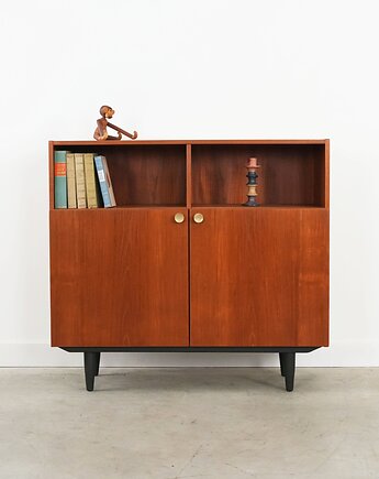 Szafka tekowa, duński design, lata 70, produkcja: Dania, Przetwory design