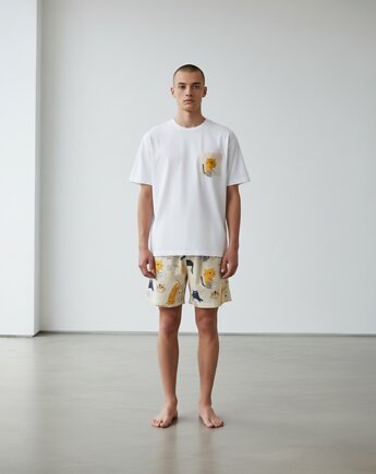 Piżama Unisex bawełniana w koty, HisOutfit