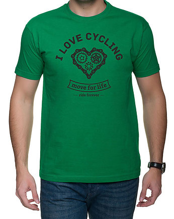 Koszulka T-SHIRT.  I love cycling, studioixi