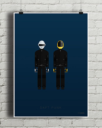 Plakat Daft Punk, minimalmill